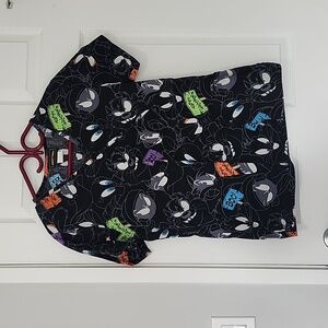 Looney tunes Happy Halloween uniform scrub top